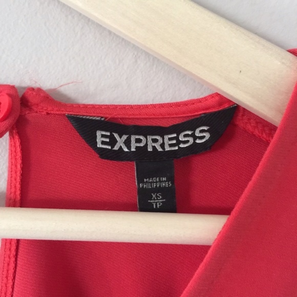 Express Coral Deep Plunge Kimono Romper size xs - Picture 5 of 5